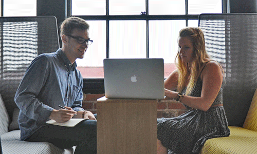 Photo: Person being coached.