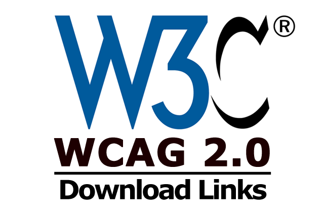 W3C WCAG 2.0 Download Links